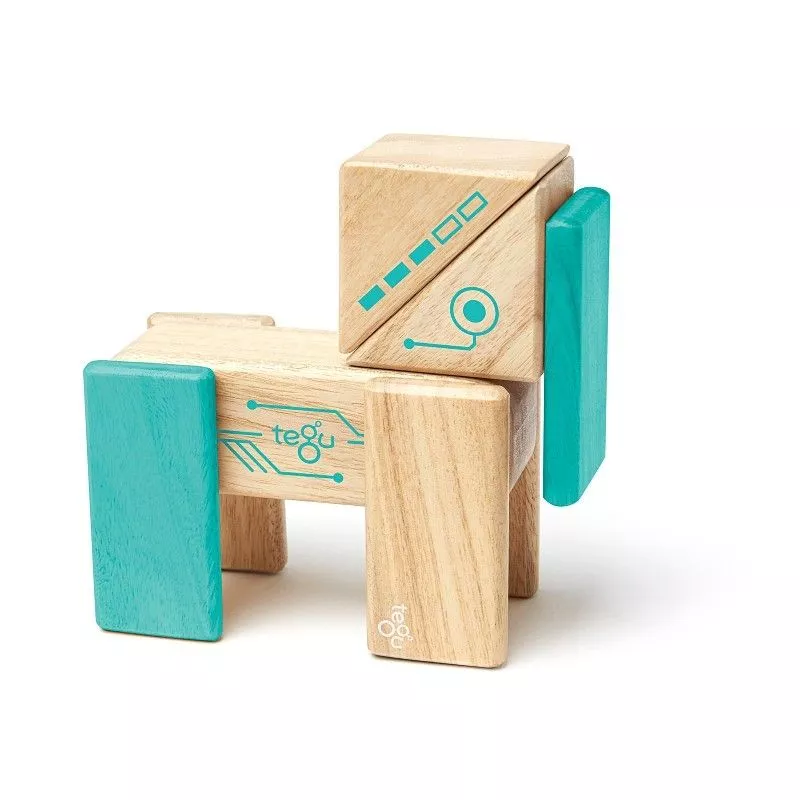 Set Robot Cubes en bois Magnétiques - Jouets en bois - Tegu