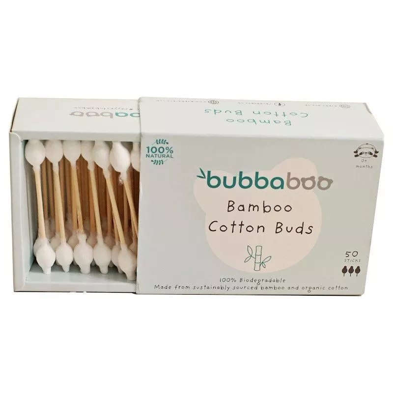 Boîte 50 Cotons Tiges enfants en Bambou & Coton - Cosmétiques Hygiène  écologique - Bubbaboo