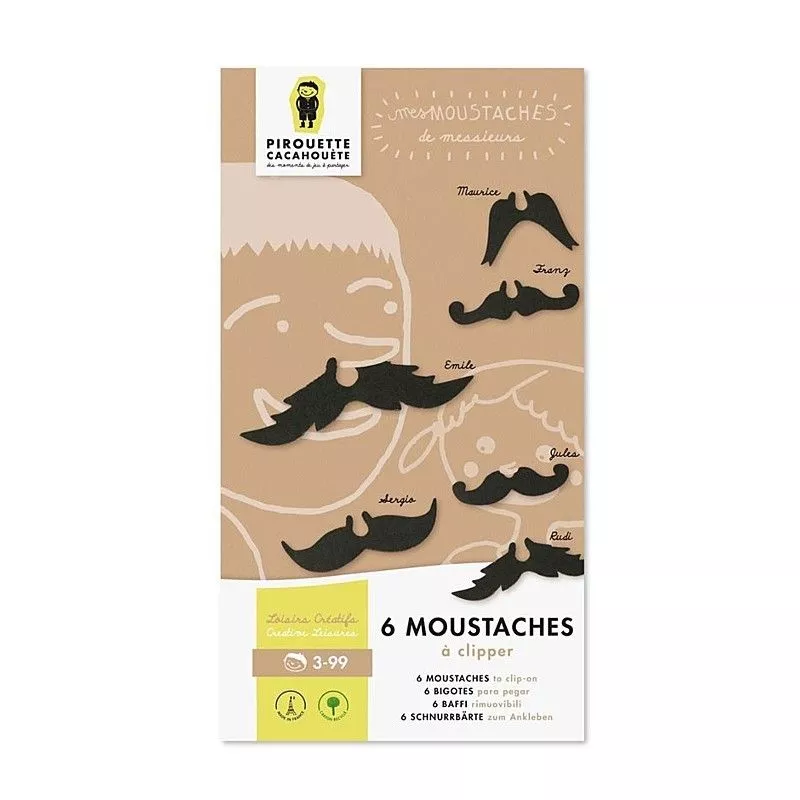 Loisirs Créatifs 'Mes petites Moustaches Messieurs' - Jouets Naturels -  Pirouette Cacahouète